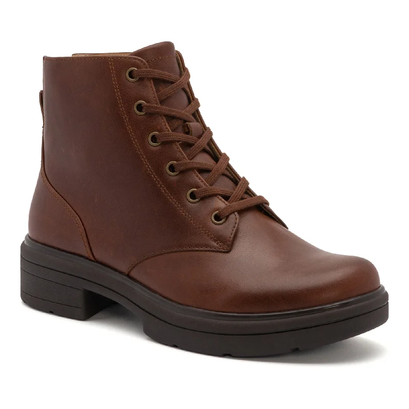 Warm leather boots for men-Vista Lace