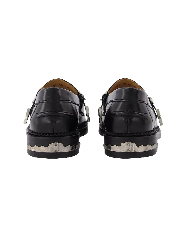 Aj1041 Loafers - Toga Pulla - Black - Polido