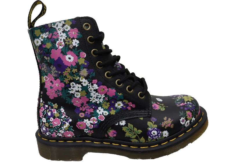 Stylish boots with fleece lining for snow-Dr Martens 1460 Vintage Pascal Womens Leather Fashion Lace Up Boots