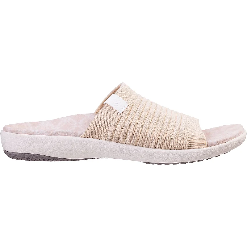 durable sandals for travel -Women's Spenco Odessa Bleached Sand Knit Fabric