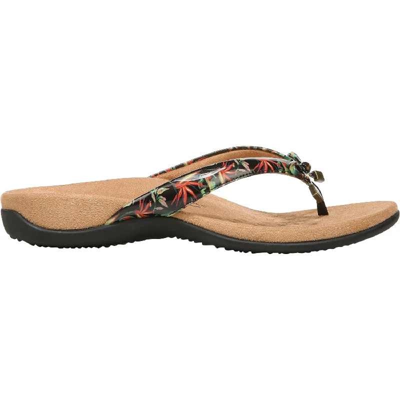 sandals for summer beach fun in styleWomen's Vionic Bella II Black Tropical Synthetic