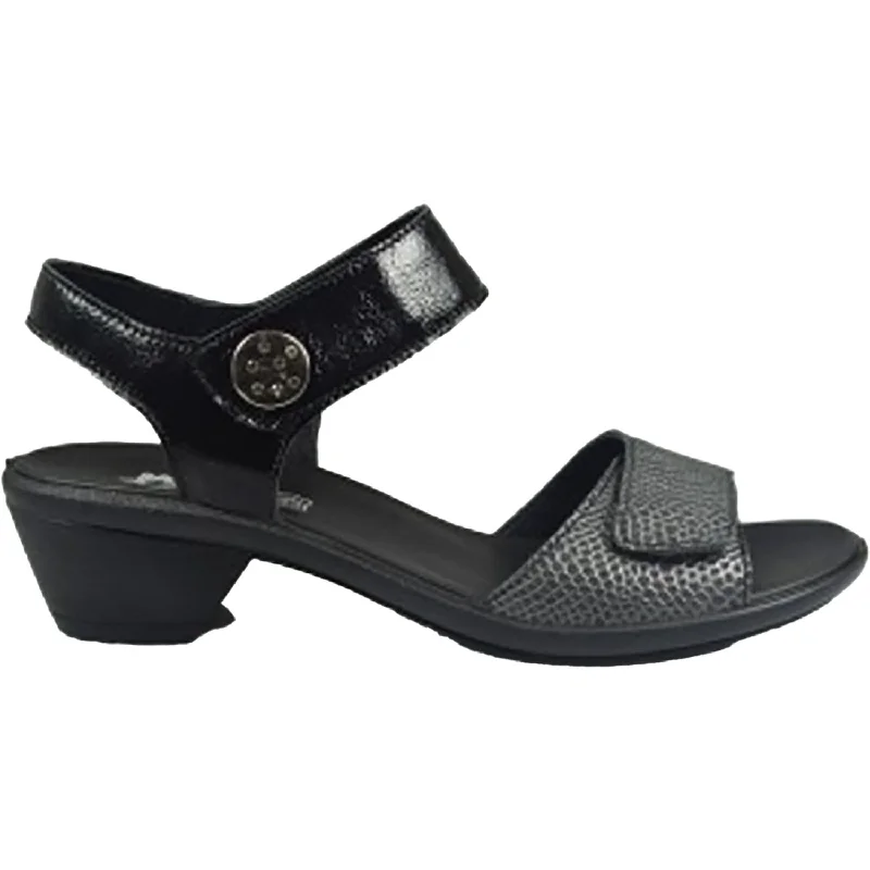 sandals for sunny city daysWomen's IMAC Luisa Black Snake