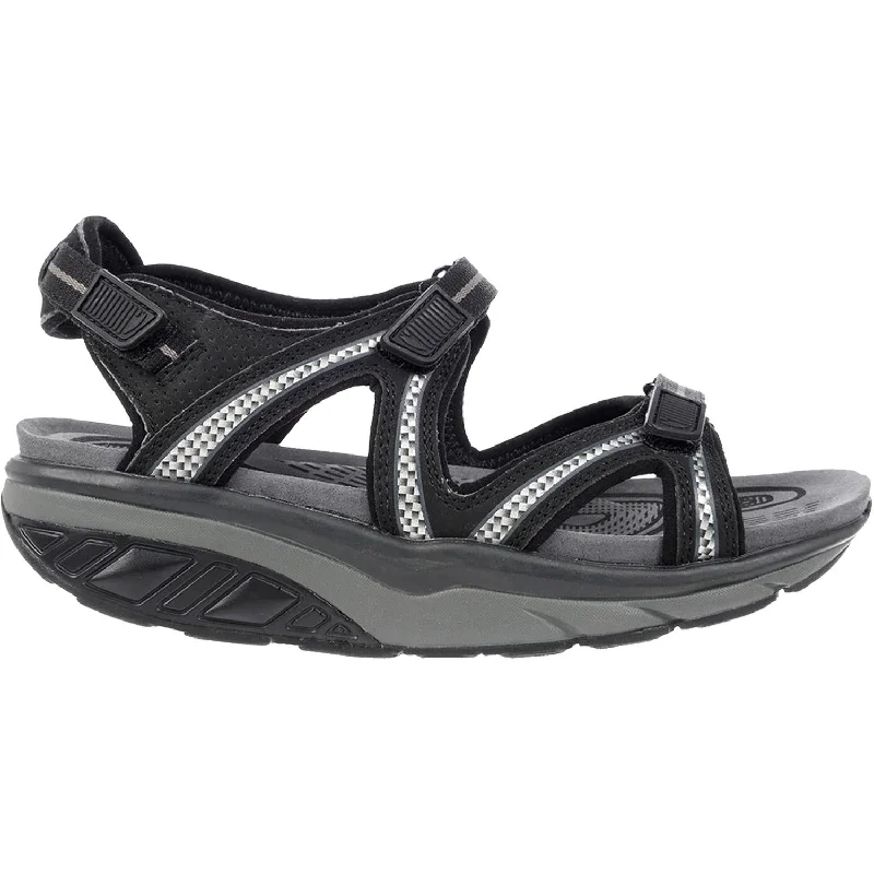 waterproof sandals for the lake -Women's MBT Lila Sport Sandal Black/Charcoal Synthetic