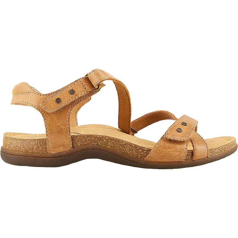 sandals with soft footbed for cushion support -Women's Taos Grand Z Honey Leather