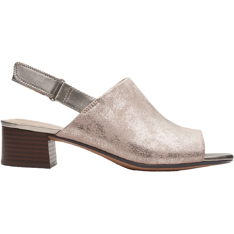 sandals for casual outings at the beachWomen's Clarks Elisa Lyndsey Pewter Leather