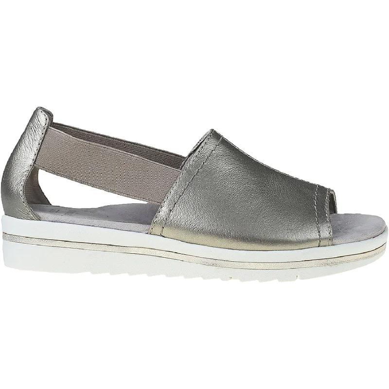 stylish summer sandals for men -Women's Earth Connie Platinum Leather