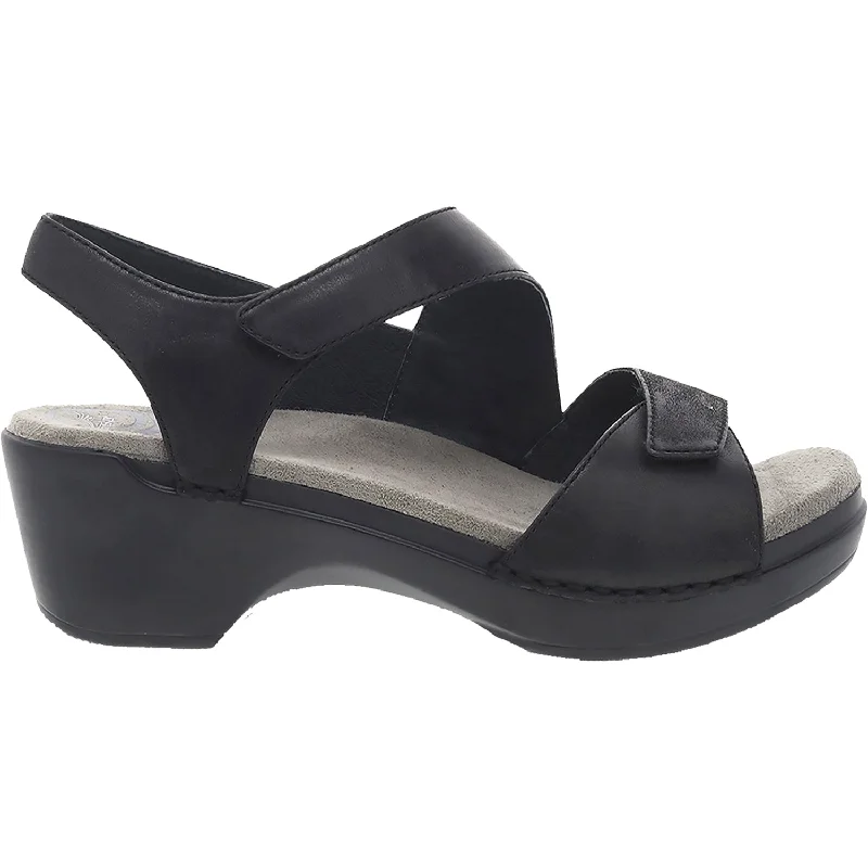 sandals for sightseeing trips to the beachWomen's Dansko Sharla Black Burnished Leather