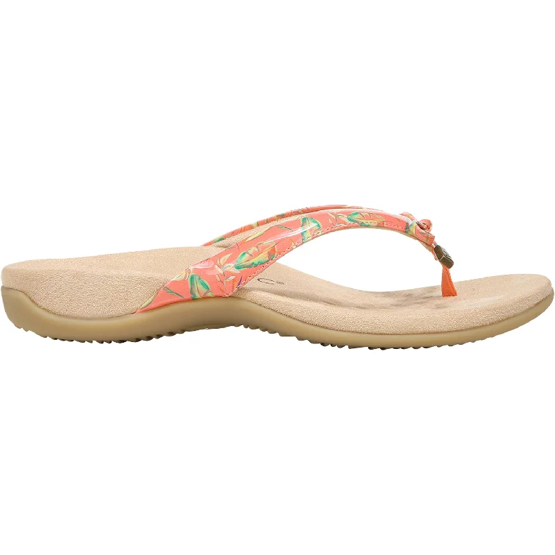 chic sandals with rhinestones for evening wear -Women's Vionic Bella II Papaya Tropical Synthetic