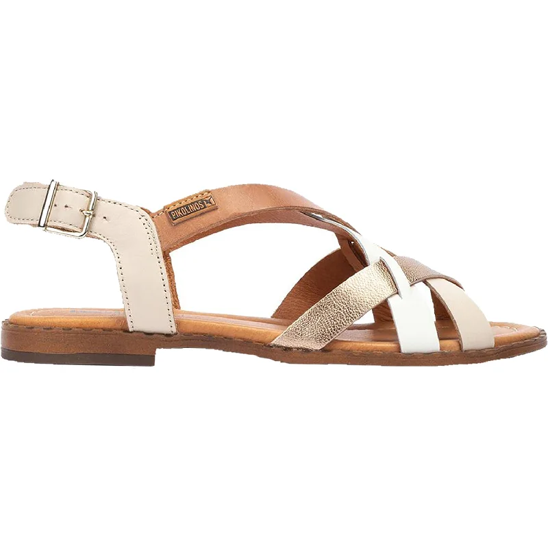 sandals for stylish summer holidaysWomen's Pikolinos Algar W0X-0556C3 Marfil Leather