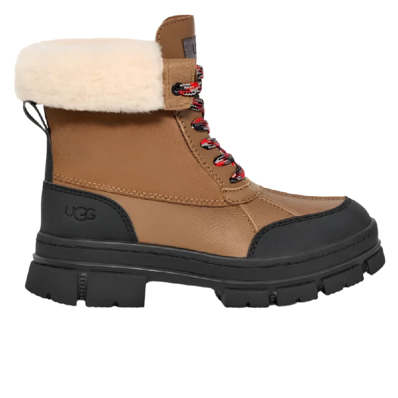 Leather winter boots with warm lining-Ugg Women's Ashton Addie Boot Chestnut