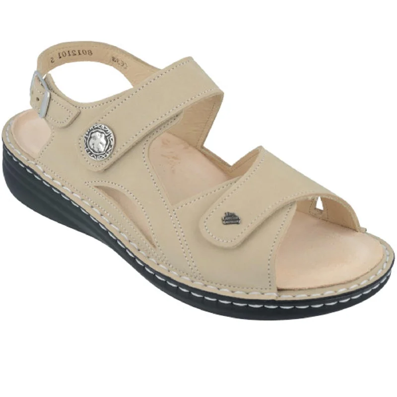 sandals for long walks on coastal trailsWomen's Finn Comfort Barbuda Finn Mellow Ivory Nubuck