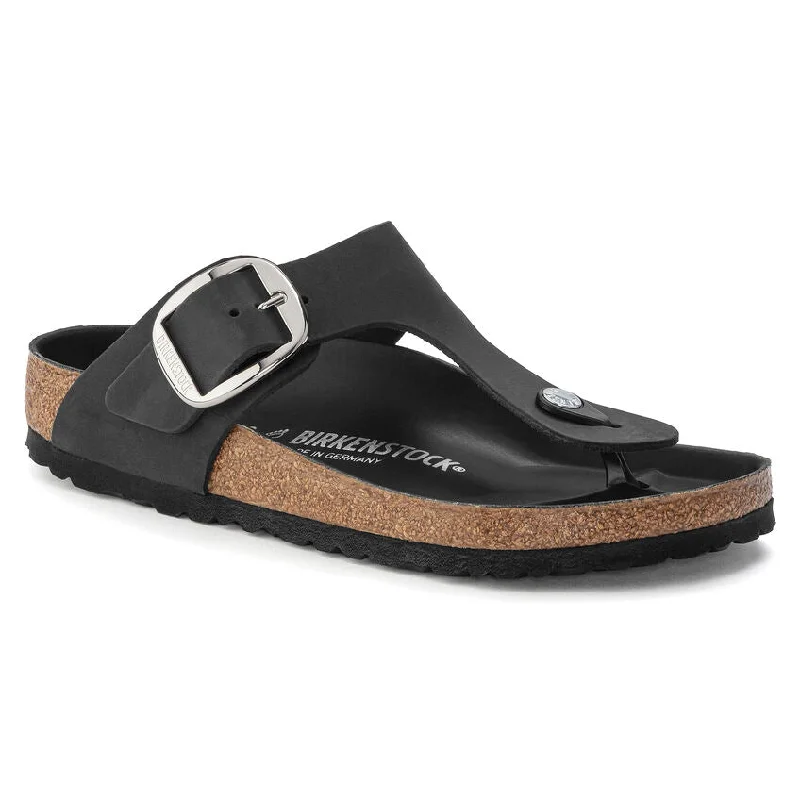 sandals for all-day comfort in hot weatherBirkenstock Gizeh Big Buckle Black