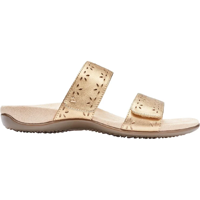 non-slip sandals for wet surfaces -Women's Vionic Randi Gold Leather