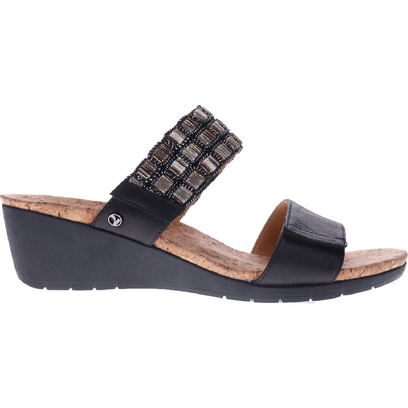 sandals for walking long distances in summerWomen's Revere Sorrento Onyx Leather