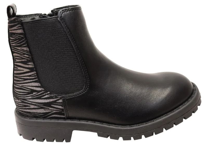 Affordable winter boots-Grosby Slate Kids Girls Comfortable Boots