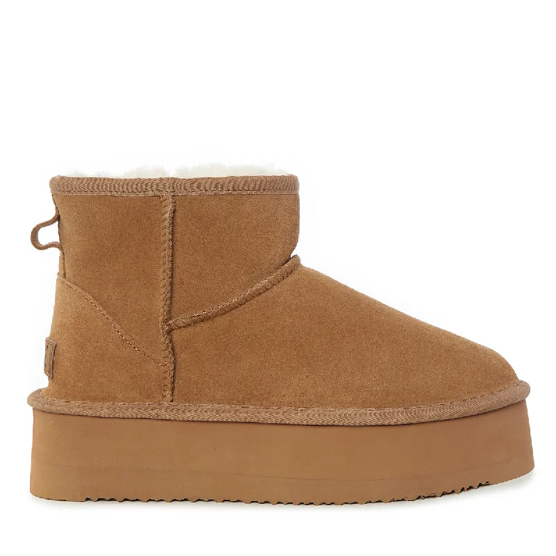 Stylish snow boots for fall with laces-UGG Ultimate Platform Mini Boots