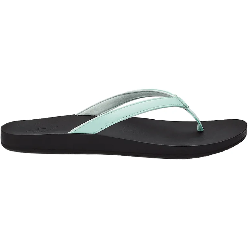 sandals for tropical hikes and beach outingsWomen's OluKai Puawe Sea Glass/Black Synthetic