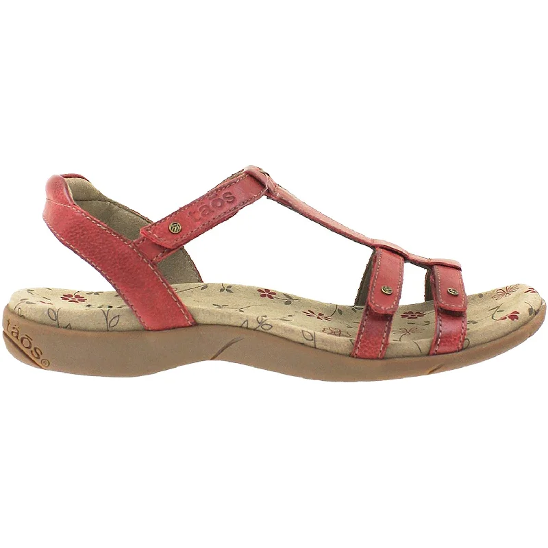 sandals for quick summer getawaysWomen's Taos Trophy 2 Red Leather