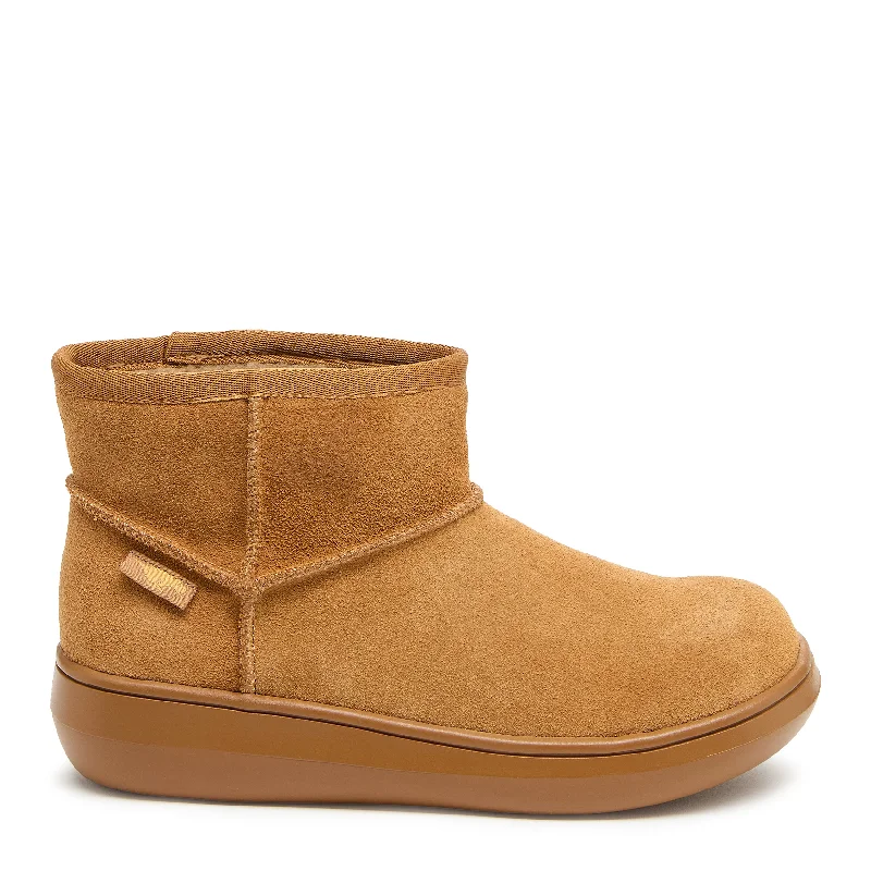 Trendy winter boots with faux shearling for snowy weather-Sugar Rush Camel Mini Boot