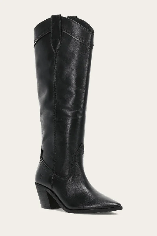 Ankle boots with fur lining for winter-Sara Western Tall