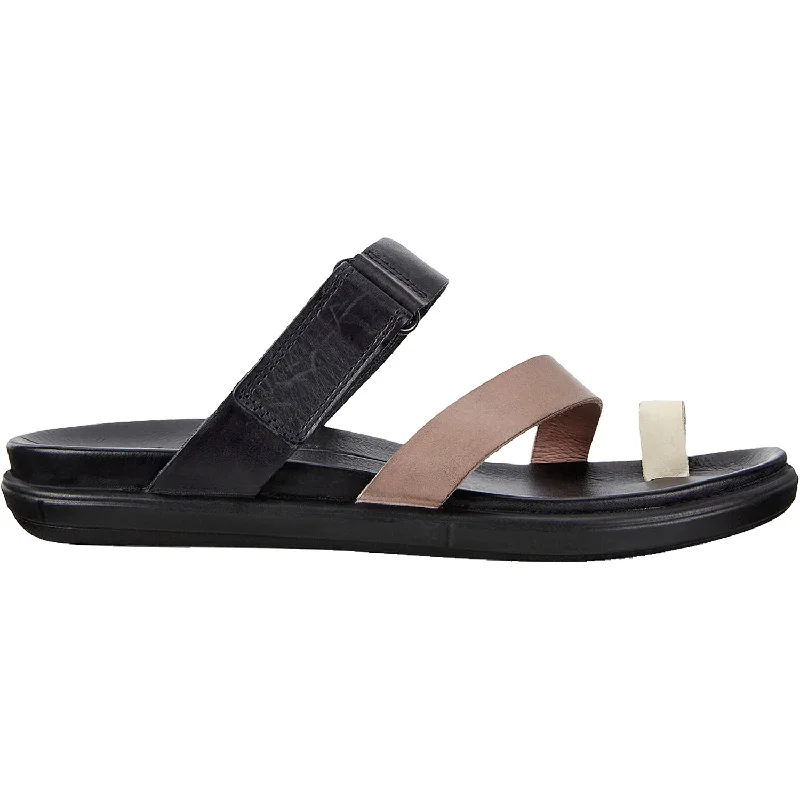 sandals with thick soles for comfort -Women's Ecco Simpil Limestone/Woodrose/Black Leather