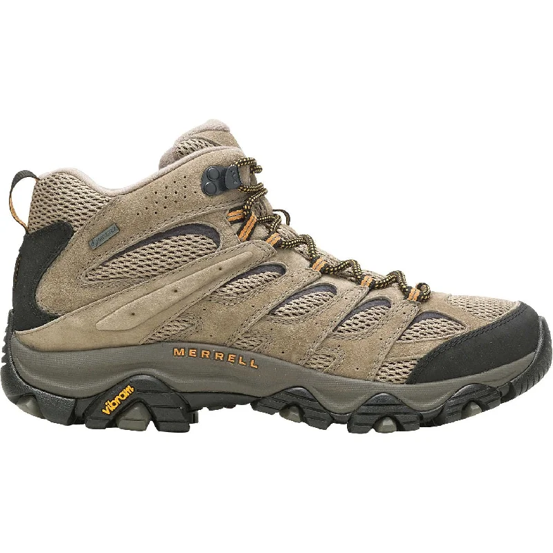 Affordable leather boots-Merrell Moab 3 Mid GORE-TEX Mens Walking Boots - Brown