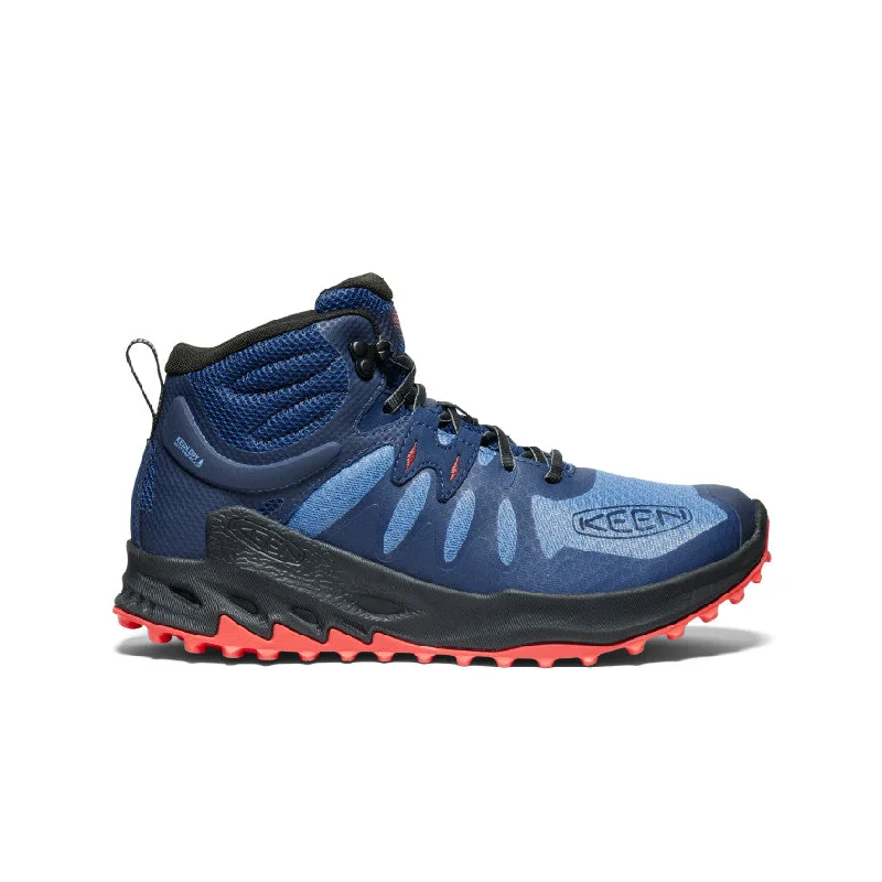 Stylish snow boots for casual outdoor wear-Men's Zionic Waterproof Hiking Boot  |  Coronet Blue/Poppy Red