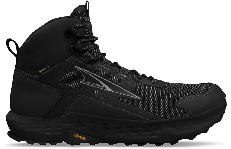 Comfortable winter boots with warm lining for men-Altra Timp Hiker GORE-TEX Mens Walking Boots - Black