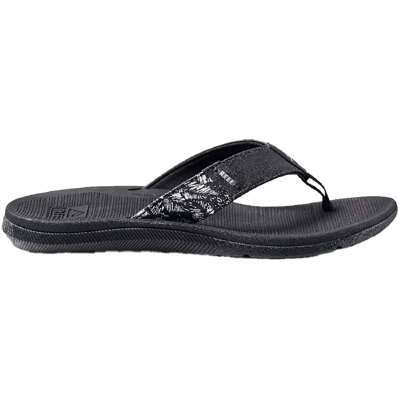 sandals for walking comfortably on hot daysWomen's Reef Santa Ana Black/White Synthetic