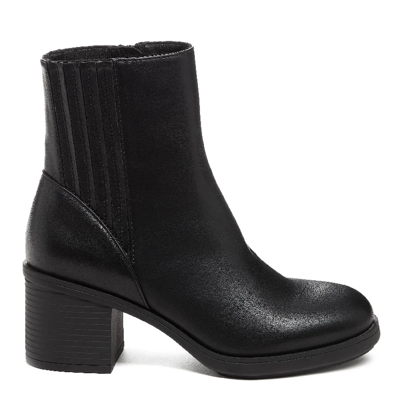 Boots with waterproof material-Sonora Black Platform Chelsea Boot