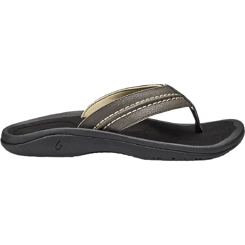 sandals for coastal relaxation and explorationMen's OluKai Hokua Kona/Onyx Synthetic