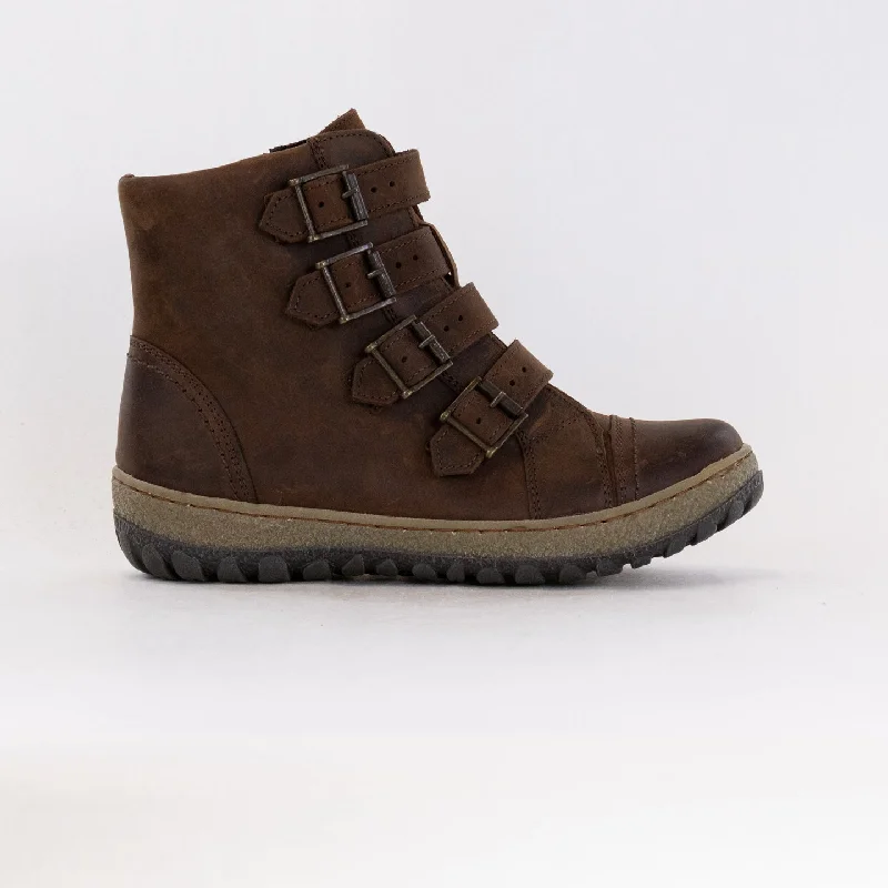 Comfortable snow boots for extreme temperatures-V-Italia Kiki Boot (Women's) - Brown Leather