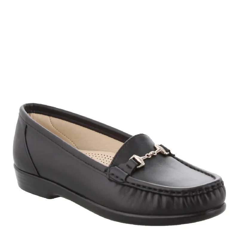 Women's Metro Loafer - Narrow In Smooth Black