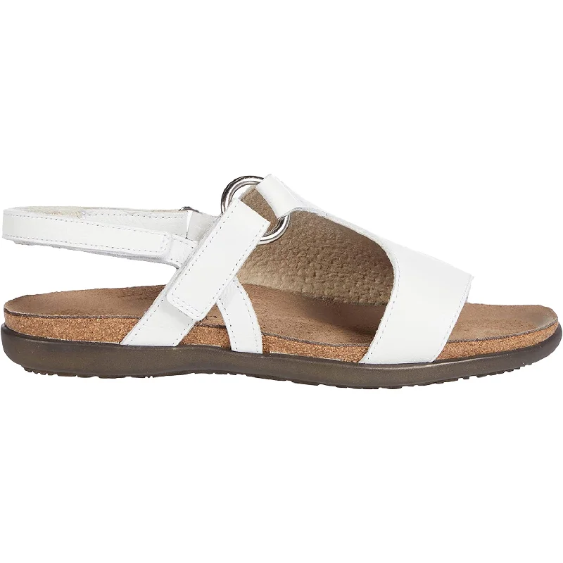 sandals for stylish outdoor summer wearWomen's Naot Olivia Soft White Leather