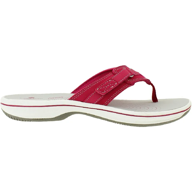 comfortable sandals for city strolling -Women's Clarks Cloudsteppers Breeze Sea Rose Synthetic