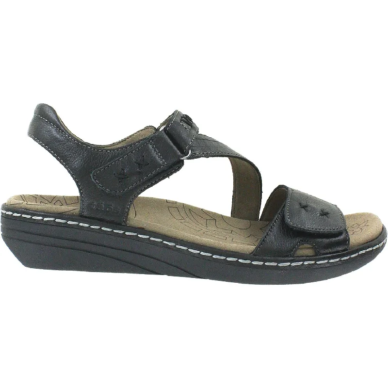 sandals for exploring tropical beachesWomen's Taos Zenith Black Leather