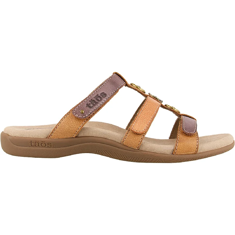 sandals for hot summer days -Women's Taos Prize 4 Mauve Multi Leather