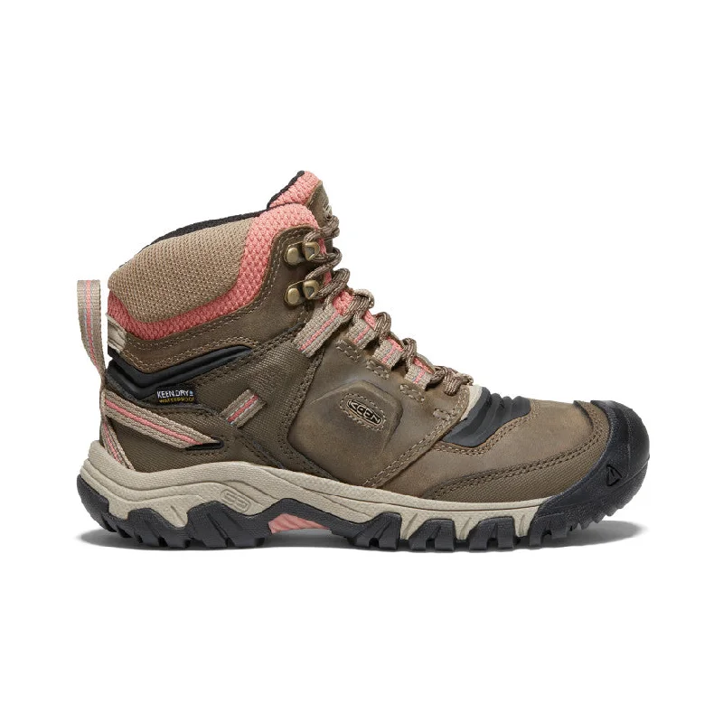 Designer winter boots for women-Women's Ridge Flex Waterproof Boot  |  Timberwolf/Brick Dust