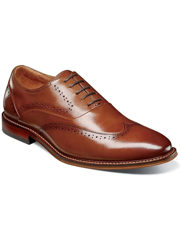 MacArthur Mens Leather Wingtip Oxfords