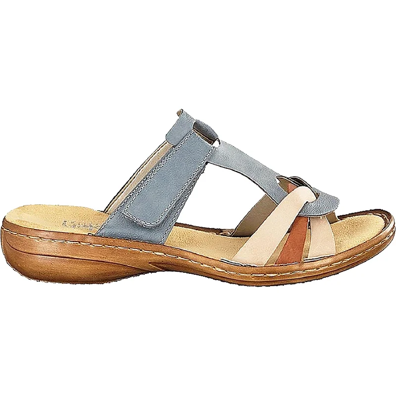 sandals for casual strolls along the coastlineWomen's Rieker 608A8-12 Regina A8 Adria/Nude/Cayenne Synthetic