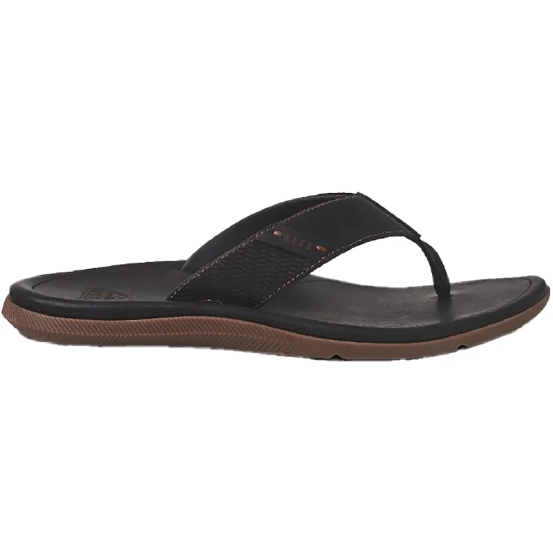 sandals for ultimate comfort while walkingMen's Reef Santa Ana Black Leather