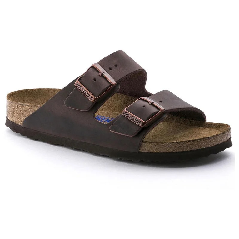 sandals with leather uppers for comfort -Birkenstock Arizona Habana Soft Footbed - Unisex