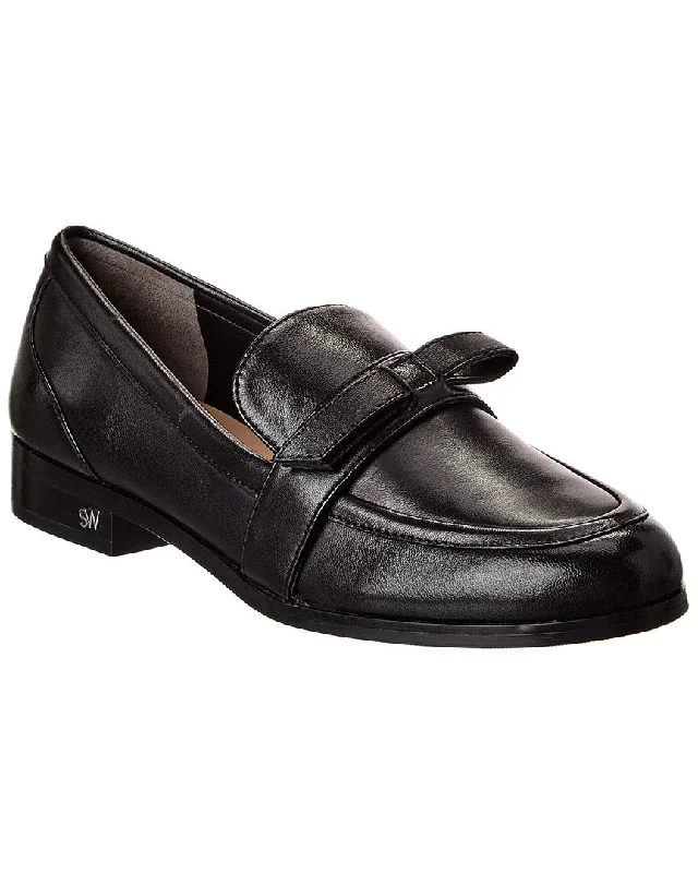 Stuart Weitzman Emma Bow Leather Loafer