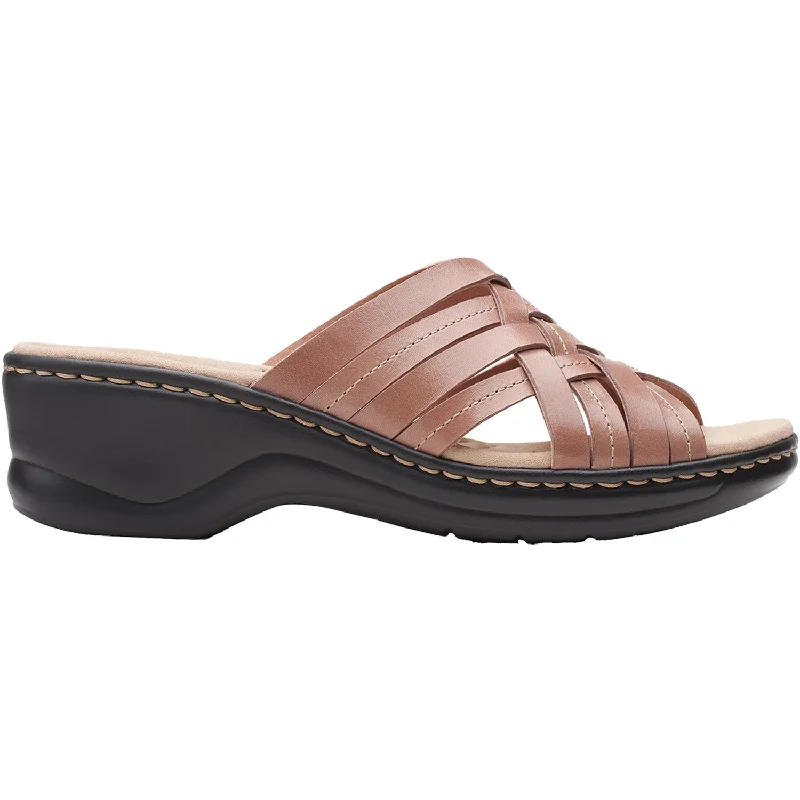 sandals for beach excursions and relaxationWomen's Clarks Lexi Selina Dusty Pink Leather