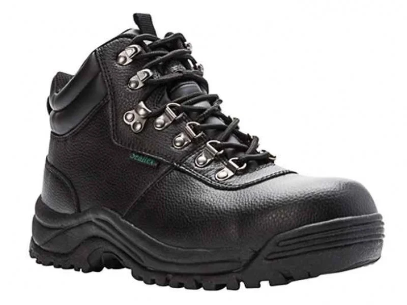 Cheap leather boots for women-Propet Shield Walker - Men's Safety Boot