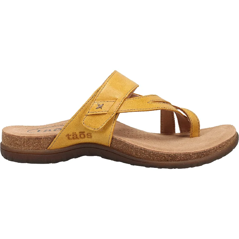 sandals for ultimate outdoor beach adventuresWomen's Taos Perfect Yellow Leather