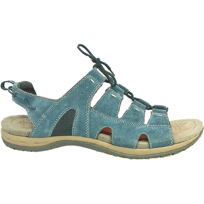 sandals for coastal relaxation and explorationWomen's Earth Sassy Moroccan Blue Suede