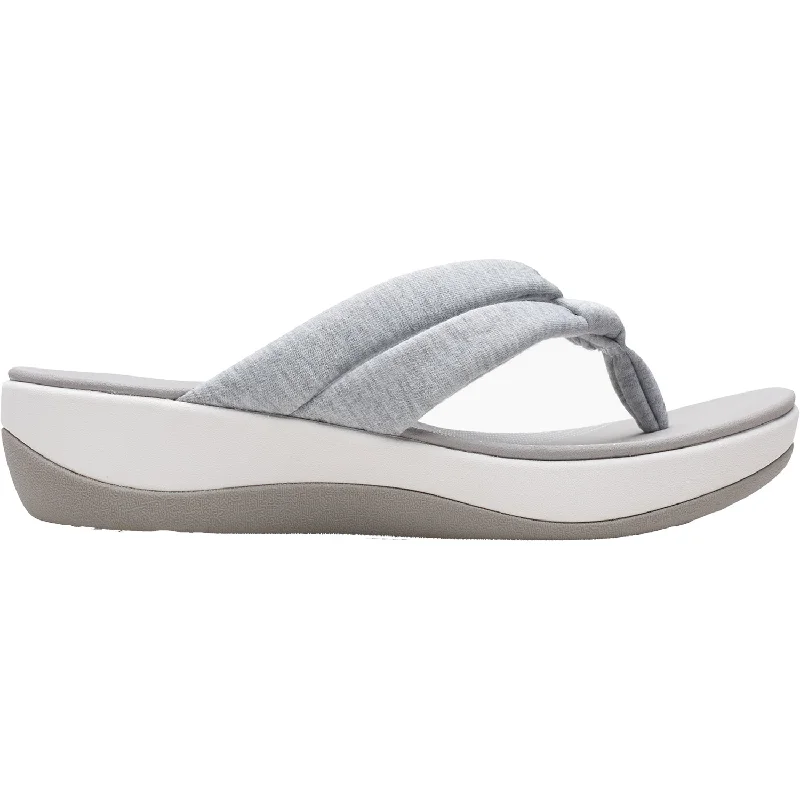 sandals for summer activities in hot weatherWomen's Clarks Cloudsteppers Arla Kaylie Grey Fabric