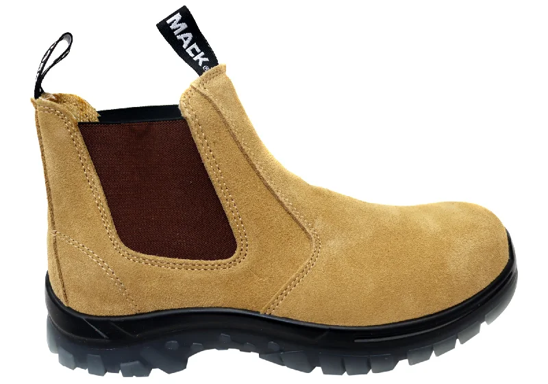 Affordable fall boots for men-Mack Mens Comfortable Chippy Pen Slip On Safety Boots