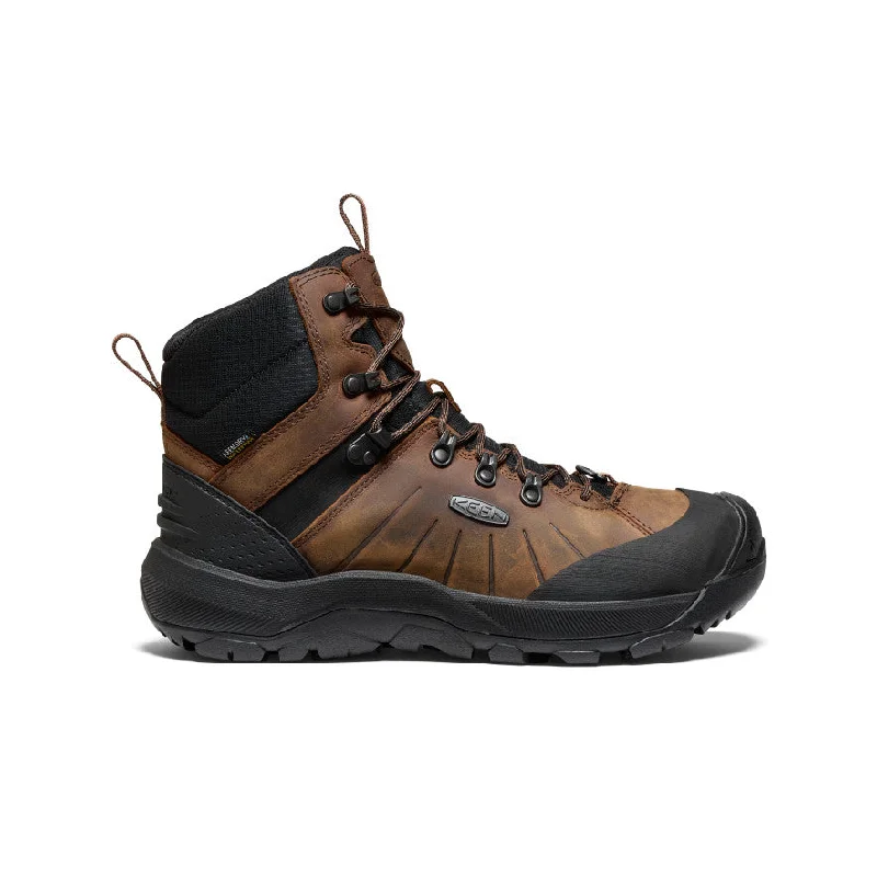 Cozy snow boots with rubber sole for winter hiking-Men's Revel IV Polar Waterproof Boot  |  Dark Earth/Caramel Cafe